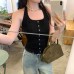Style Neckline Strap Top Sleeveless Buttoned Casual Workwear Style Neckline Strap Top Sleeveless Buttoned Casual Workwear
