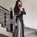 Patched Sequin Spring Long Sleeve Style Elegant Fashion Two-Piece Dress Feel