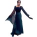 Elegant Satin Flowy Long Pearl-Embellished Flared Sleeve Patchwork Slim Fit Dress Elegant Satin Flowy Long Pearl-Embellished Flared Sleeve Patchwork Slim Fit Dress