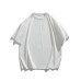 Simple Solid Color Basic Loose Fit Crew Neck Casual Short Sleeve