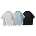 Simple Solid Color Basic Loose Fit Crew Neck Casual Short Sleeve