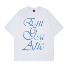 Hand drawn graffiti letters hot stamping short sleeves