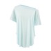 Slant neck short sleeved top for women