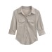 Collar and waist cinching top Collar and waist cinching top