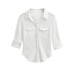 Collar and waist cinching top Collar and waist cinching top