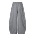 Hot stamping wide leg curved knife pants
