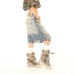 Unisex Denim Shorts, StraightShort Pants
