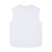 Cross letter wide shoulder vest