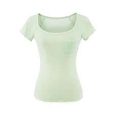 Slim fit round neck top for women