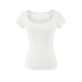 Slim fit round neck top for women
