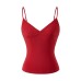 Slim fit V-neck top for women