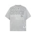Letter hot stamping pure cotton casual short sleeved shirt