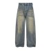 Hot stamping full print wide leg denim pants Hot stamping full print wide leg denim pants