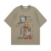 Portrait printed pure cotton short sleeved t-shirt