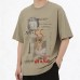 Portrait printed pure cotton short sleeved t-shirt