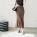 High-end Pleated A-Line Pencil Skirt with Fish Tail Design Casual and Versatile Summer Style