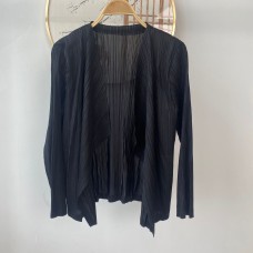 High-end Pleated Cardigan Coat, Casual Long Sleeve Outerwear Spring and Autumn New Arrival, Premium Quality High-end Pleated Cardigan Coat, Casual Long Sleeve Outerwear Spring and Autumn New Arrival, Premium Quality