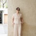 Elegant Modern Chinese Style Pleated Top with High-End Quality Casual and Fashionable Design Versatile for Everyday Wear