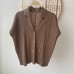 Elegant Modern Chinese Style Pleated Top with High-End Quality Casual and Fashionable Design Versatile for Everyday Wear