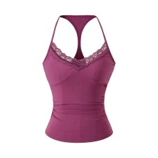 Slim fit V-neck top for women