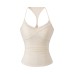 Slim fit V-neck top for women
