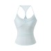 Slim fit V-neck top for women