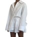 Casual Stripe Long Sleeve Shirt and Shorts Two-Piece Set, Loose High-Waisted Shorts Outfit, Cotton Fabric