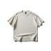 Stripe Textured Knit Short Sleeve Men's Casual Loose Top