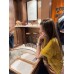 Women's Short Sleeve Round Neck Casual Solid Color Top Trendy
