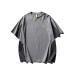 Color-Blocked Patchwork Design Short Sleeve for Men and Women