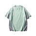 Color-Blocked Patchwork Design Short Sleeve for Men and Women