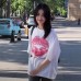 Design Lip Print Unique Personality Pure Cotton