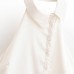 Hot girl flip neck hanging collar sleeveless top