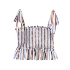 Hot girl honeycomb plaid camisole top Hot girl honeycomb plaid camisole top