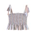 Hot girl honeycomb plaid camisole top