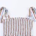 Hot girl honeycomb plaid camisole top