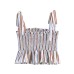 Hot girl honeycomb plaid camisole top