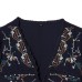 Spicy Girl Flower Embroidered Loose Short Top