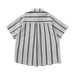 Striped Pocket Spliced Loose Short Sleeve Work Shirt Striped Pocket Spliced Loose Short Sleeve Work Shirt