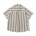 Striped Pocket Spliced Loose Short Sleeve Work Shirt Striped Pocket Spliced Loose Short Sleeve Work Shirt