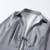 Striped versatile shirt collar tied top