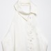 Silk textured flip top with neck hanging collar Silk textured flip top with neck hanging collar