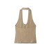 Pure desire style buckle embellished ribbed top