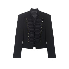 Tailored suit jacket with shoulder pads
