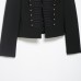 Tailored suit jacket with shoulder pads