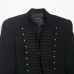 Tailored suit jacket with shoulder pads