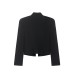 Tailored suit jacket with shoulder pads