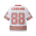 Digital printed V-neck short sleeved t-shirt