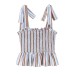 Pure striped honeycomb plaid top Pure striped honeycomb plaid top