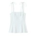 Versatile bow embellished slim fit top